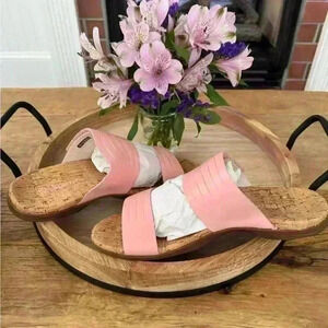 Waco Orthotic Leather Layla Slide~Coral~NEW BOX & BAG!~9.5